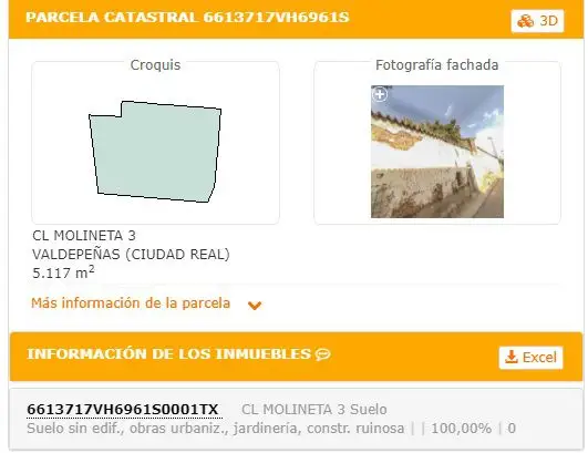 Solar en Valdepeñas, Molino en Valdepeñas
